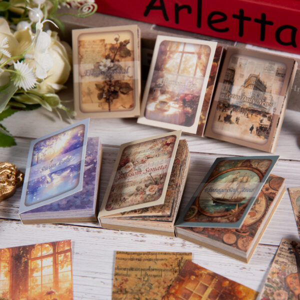 Decorative Paper Set Vintage Decorative Paper 80PCS - Image 2