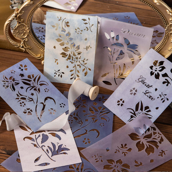 Decorative Paper Plant Theme Decorative Backing Stickers 10PCS