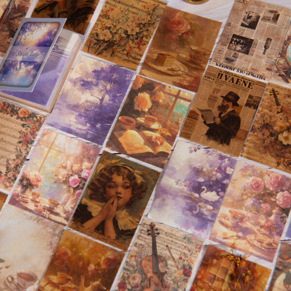 Decorative Paper Set Vintage Decorative Paper 80PCS