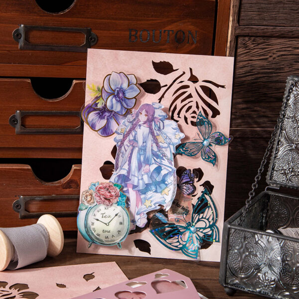 Decorative Paper Plant Theme Decorative Backing Stickers 10PCS - Image 4