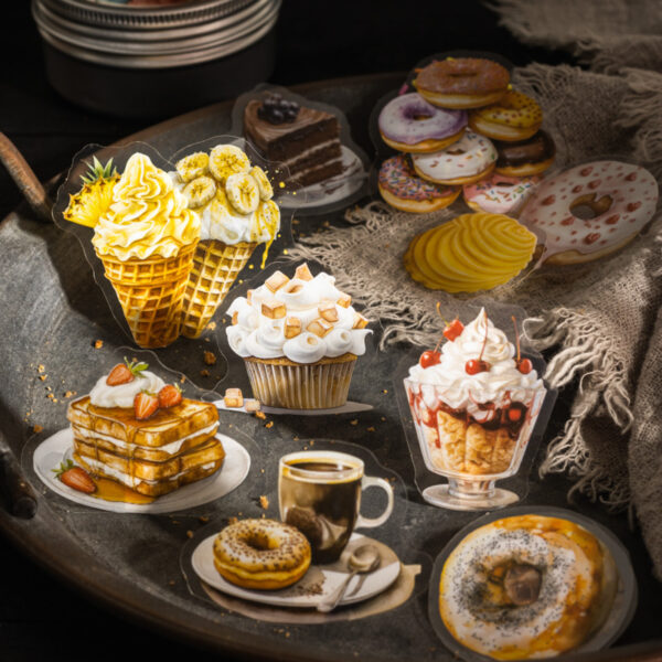 Sticker Pack Food Theme Stickers 100pcs