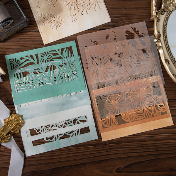 Decorative Paper Plant Theme Decorative Backing Stickers 10PCS - Image 6