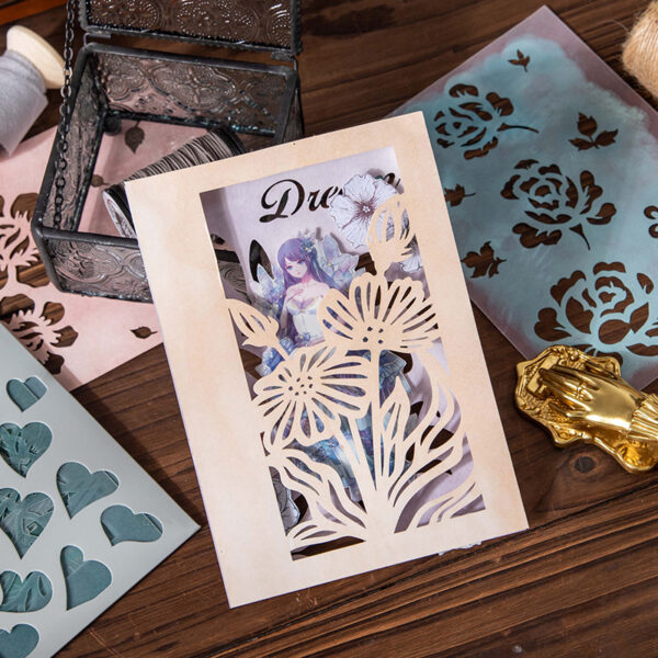 Decorative Paper Plant Theme Decorative Backing Stickers 10PCS - Image 8