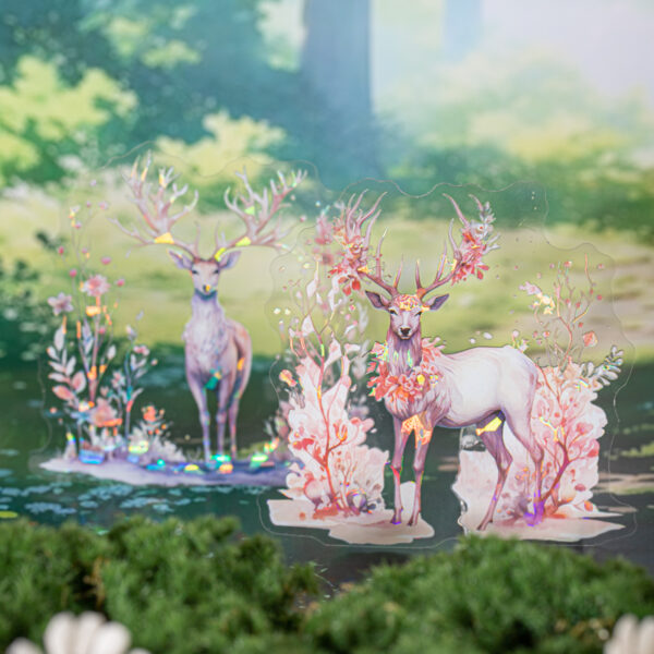 Sticker Pack Deer Theme Shell Light Stickers 10PCS
