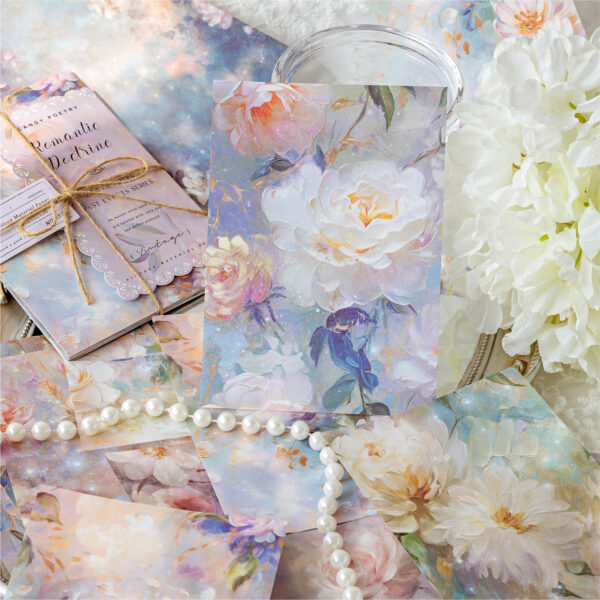 Decorative Paper Vintage Flower Theme 30 Sheets