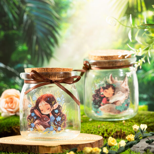 Stickers Healing Forest Series Girl Theme Stickers 12pcs - Image 2