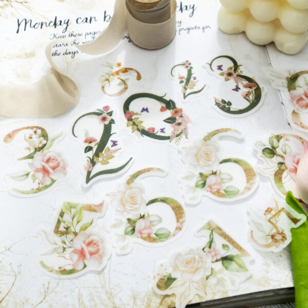 Sticker Pack Cursive Number Stickers 40PCS