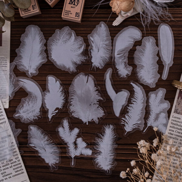 Sticker Pack Butterfly Feather Theme 45PCS - Image 8