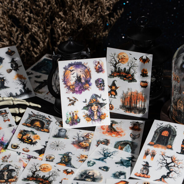Transfer stickers Gothic Siege series Dark Gothic style 5 sheets - Image 3