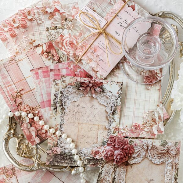 Decorative Paper Vintage Flower Theme 30 Sheets - Image 3