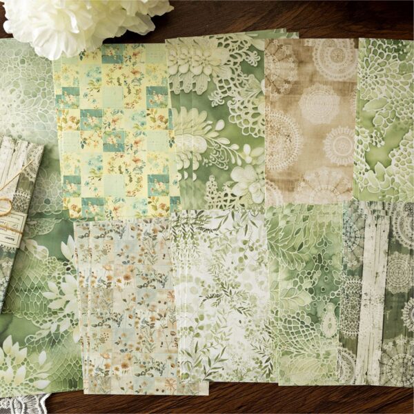 Decorative Paper Vintage Flower Theme 30 Sheets - Image 4