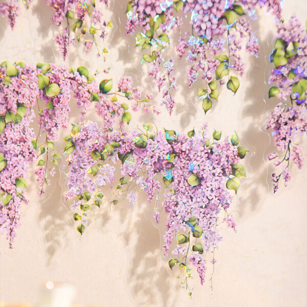 PET Stickers Flower Landscaping Stickers 10pcs