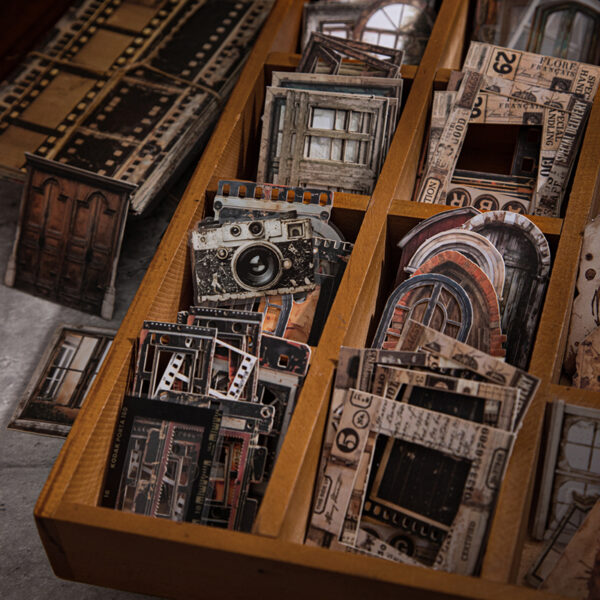 Material Pack Time Collection Vintage Stickers & Papers 90pcs - Image 4