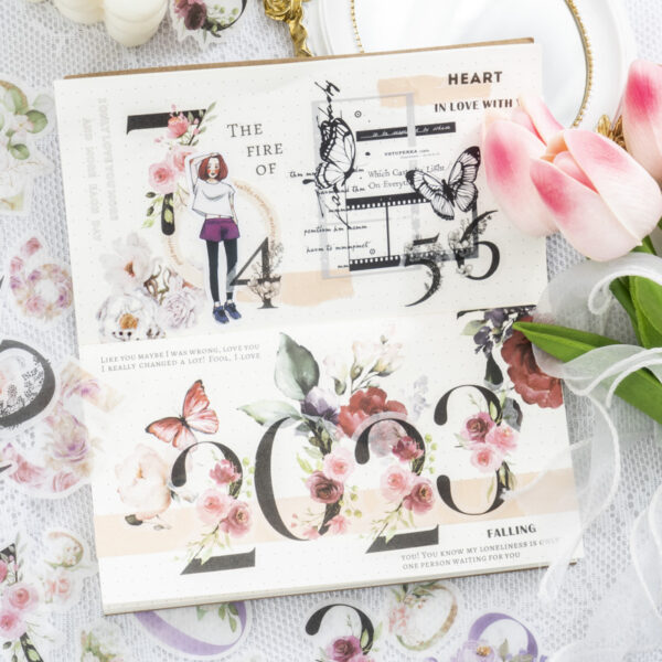 Sticker Pack Cursive Number Stickers 40PCS - Image 4