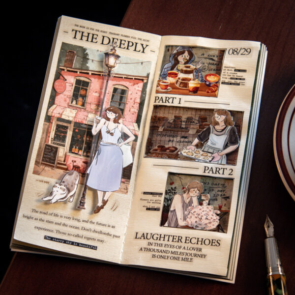 Decor Paper Cafe Series Coffee Theme 30 sheets - Image 10