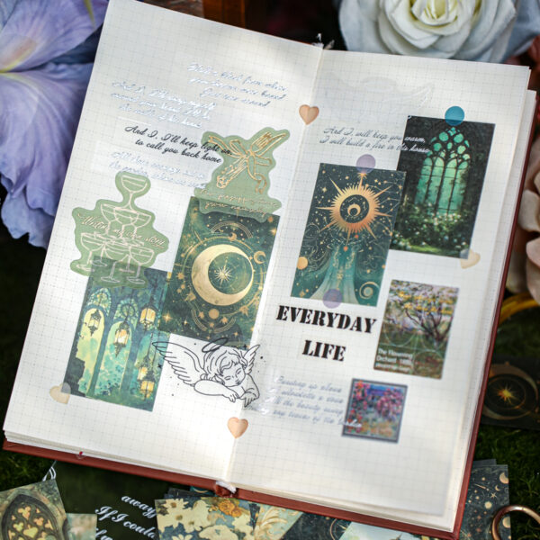 Decor Paper Book Flashy Streamer Series Retro Theme 100PCS - Image 33