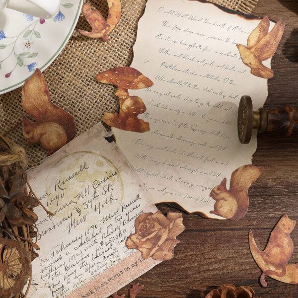 Sticker Pack Natural Boundless Fallen Leaves Specimen Theme 15PCS - Image 7