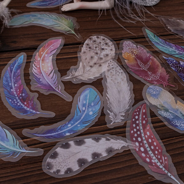 Sticker Pack Butterfly Feather Theme 45PCS - Image 7