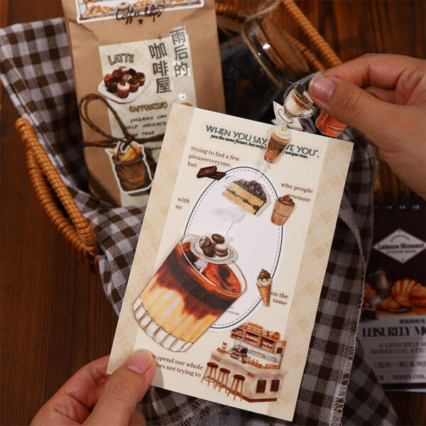 Sticker Book Leisure Time Food Theme 18 Sheets - Image 8