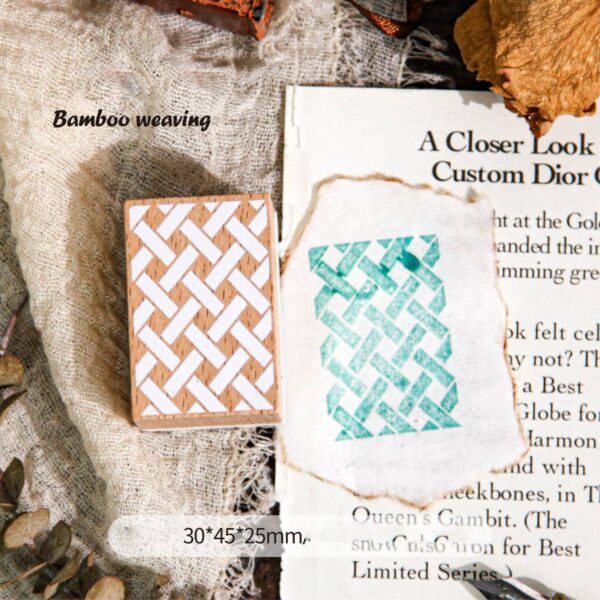 Stamp Wooden Seal Qiwen Series Retro Pattern Theme - Image 11