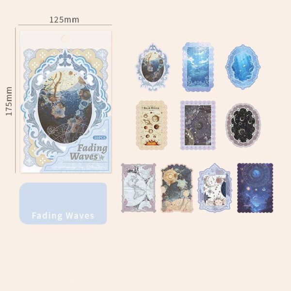 Decor Paper Pack Retro Hollow Decorative Paper 10PCS - Image 7
