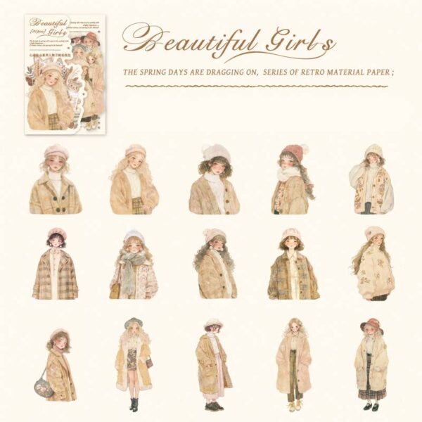 PET sticker pack Girl Theme 30PCS - Image 13