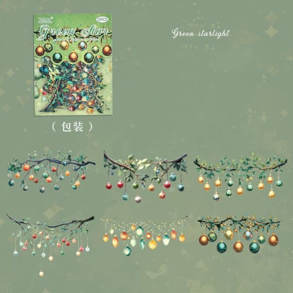 Sticker Pack Colorful Light Theme Stickers 12PCS - Image 10