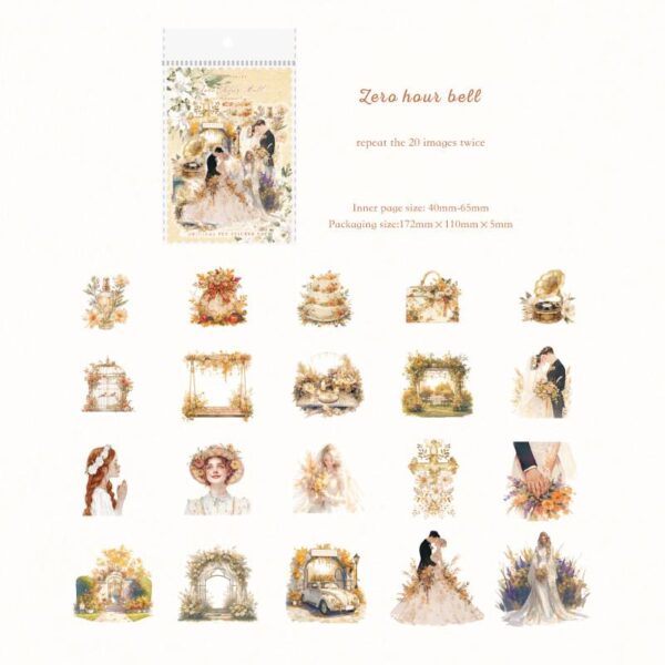 wedding theme stickers