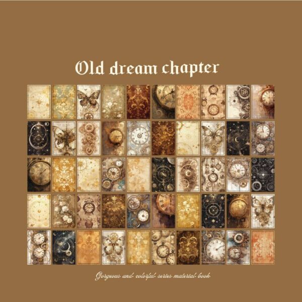 Decor Paper Book Flashy Streamer Series Retro Theme 100PCS - Image 39