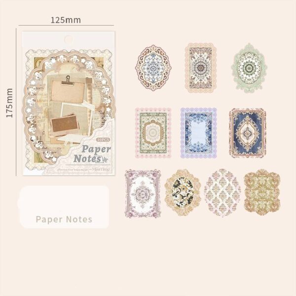 Decor Paper Pack Retro Hollow Decorative Paper 10PCS - Image 10