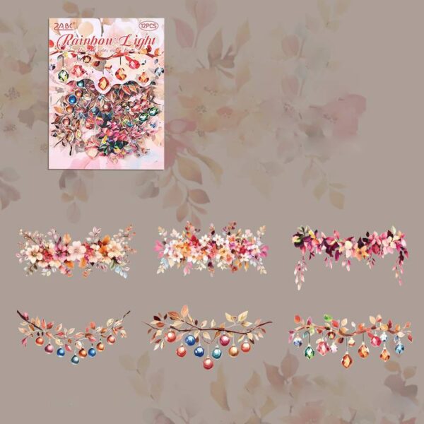 Sticker Pack Colorful Light Theme Stickers 12PCS - Image 11