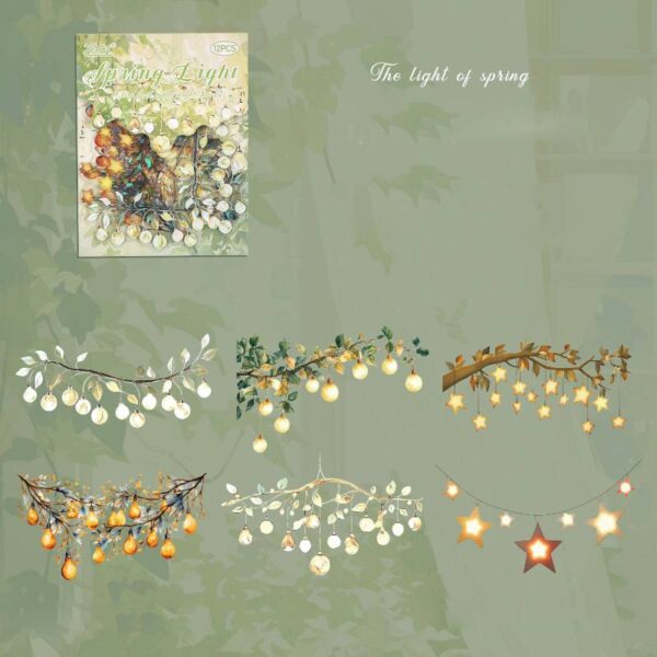 Sticker Pack Colorful Light Theme Stickers 12PCS - Image 12