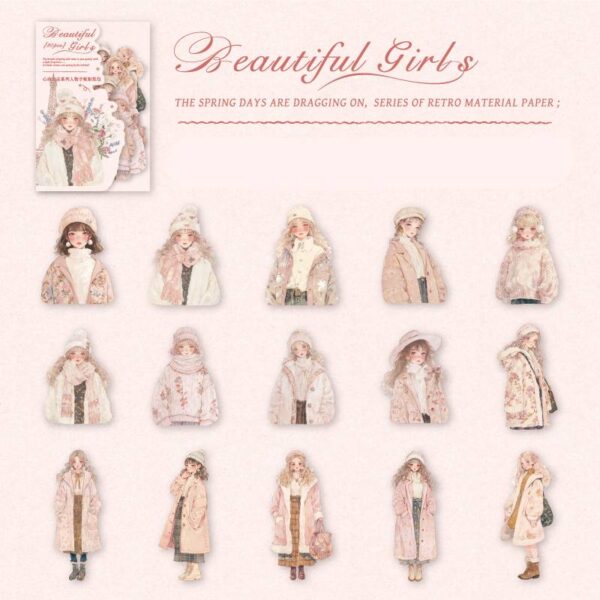 PET sticker pack Girl Theme 30PCS - Image 15