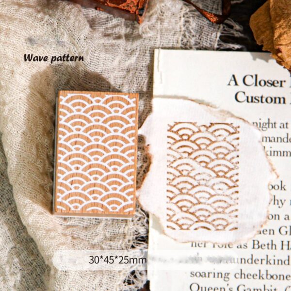 Stamp Wooden Seal Qiwen Series Retro Pattern Theme - Image 7