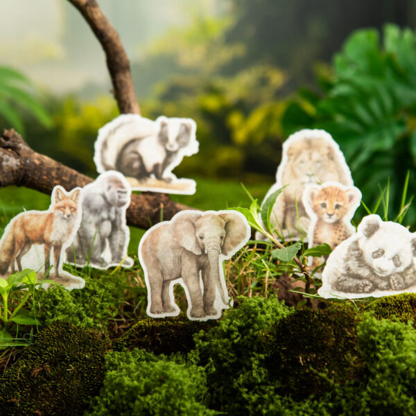 Sticker Pack Animal United Series Animal Theme Stickers 50 Pieces - Image 2