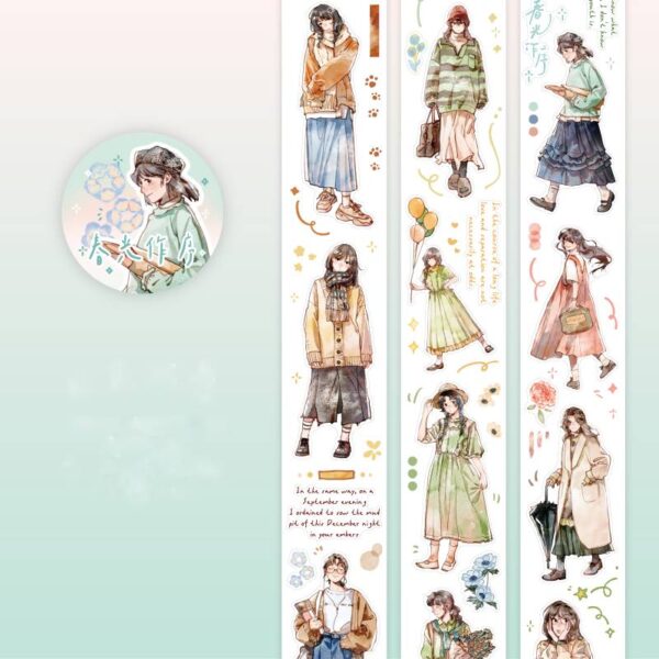 Pre-Cut Tape Roll Life Suite Series Character Theme 2m - Image 12
