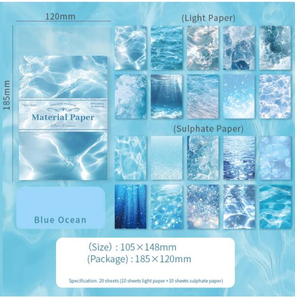 blue paper