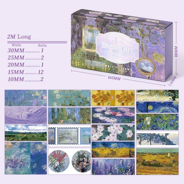 Washi Tape Set Time Gallery Collection Vintage Loop Tape - Image 13