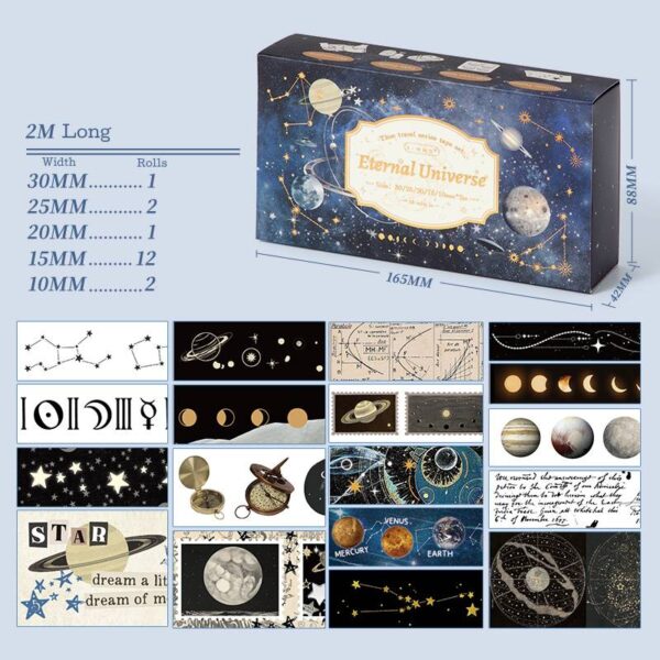 Washi Tape Set Time Gallery Collection Vintage Loop Tape - Image 14