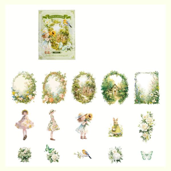 PET sticker pack Dreamland series Fantasy theme stickers 30PCS - Image 11