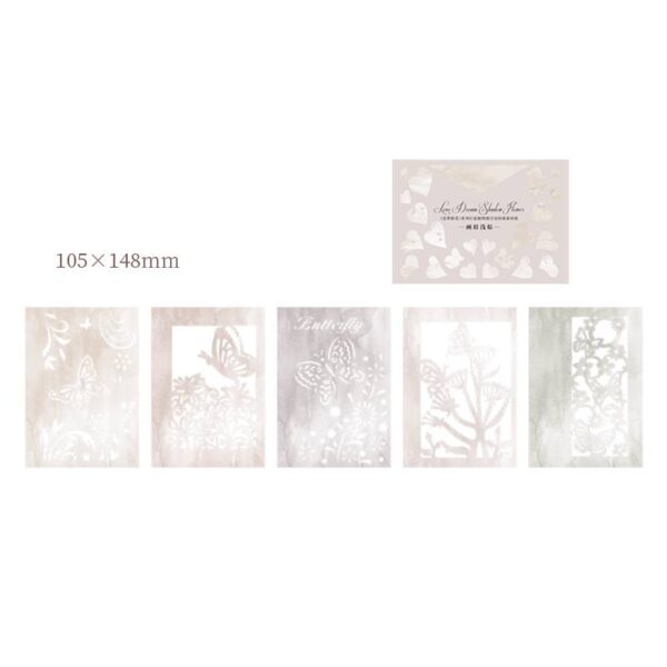 Decorative Paper Plant Theme Decorative Backing Stickers 10PCS - Image 13