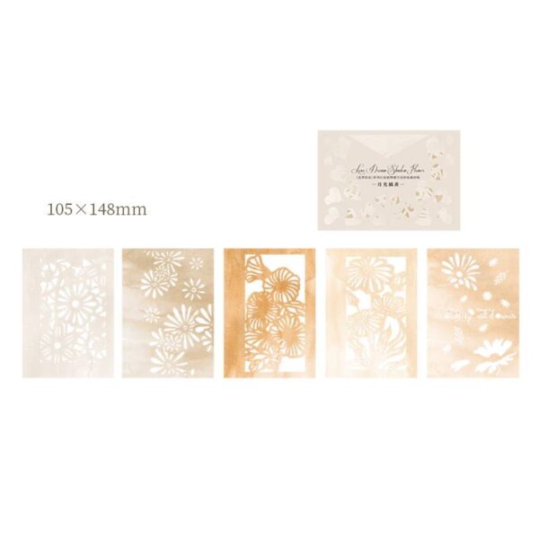 Decorative Paper Plant Theme Decorative Backing Stickers 10PCS - Image 14