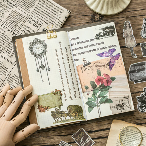 Washi sticker pack Retro plant theme stickers 60PCS - Image 3
