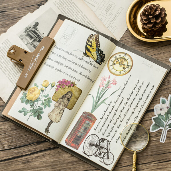 Washi sticker pack Retro plant theme stickers 60PCS - Image 4