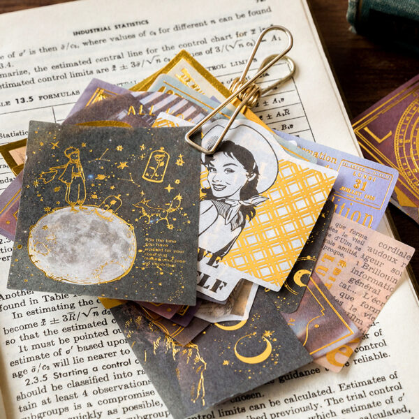Gold-stamped sticker pack Renaissance series 60PCS - Image 4