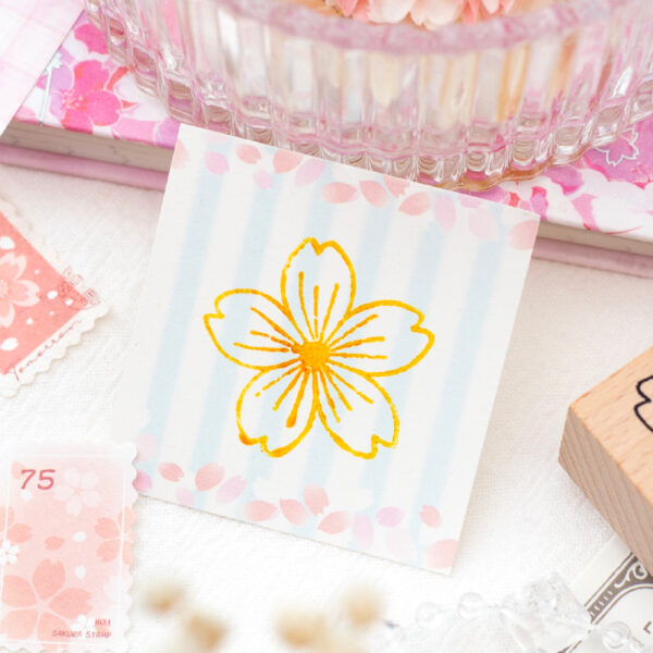 Stamp Set Cherry Blossom Theme 6PCS - Image 6
