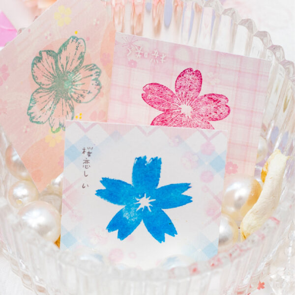 Stamp Set Cherry Blossom Theme 6PCS - Image 7