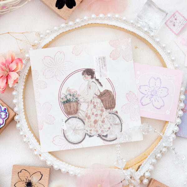 Stamp Set Cherry Blossom Theme 6PCS - Image 8