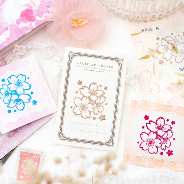Stamp Set Cherry Blossom Theme 6PCS - Image 9