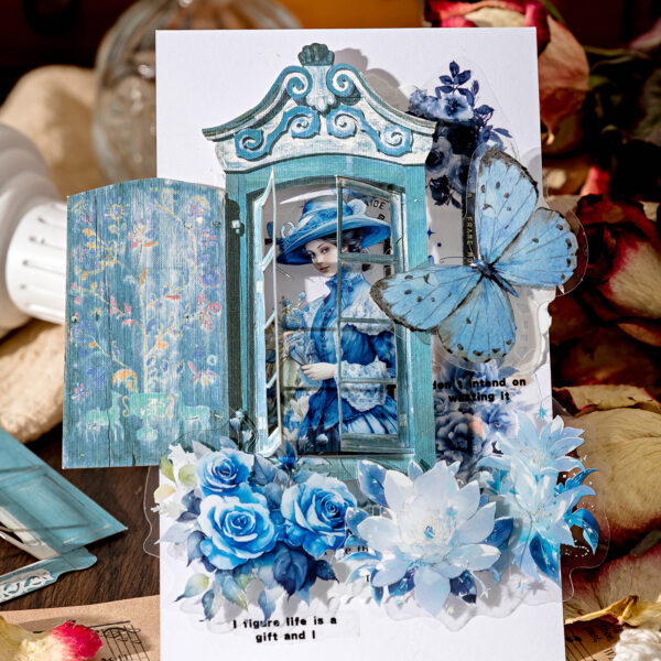 Sticker Pack Retro Hollow Flower Window Theme Stickers 10PCS - Image 9